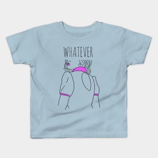 whatever - minimal portrait Kids T-Shirt